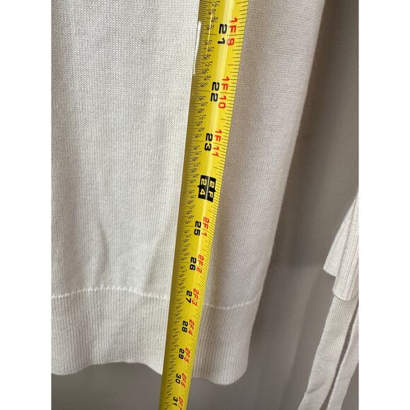 $395 Ramy Brook Wool Cashmere dress Sz XXS Long Sleeves Turtleneck cream color - Picture 3 of 10